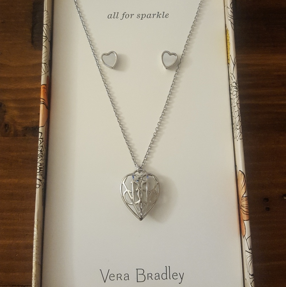 Vera Bradley Necklace and Earring Set